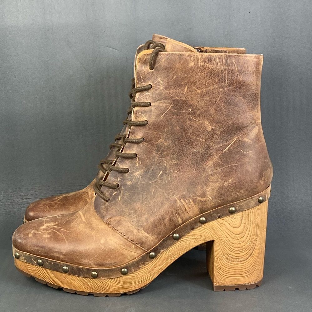 Kork-Ease Sherborn Leather Lace-Up Boot - Brown womens size  9.5 - Picture 3 of 11